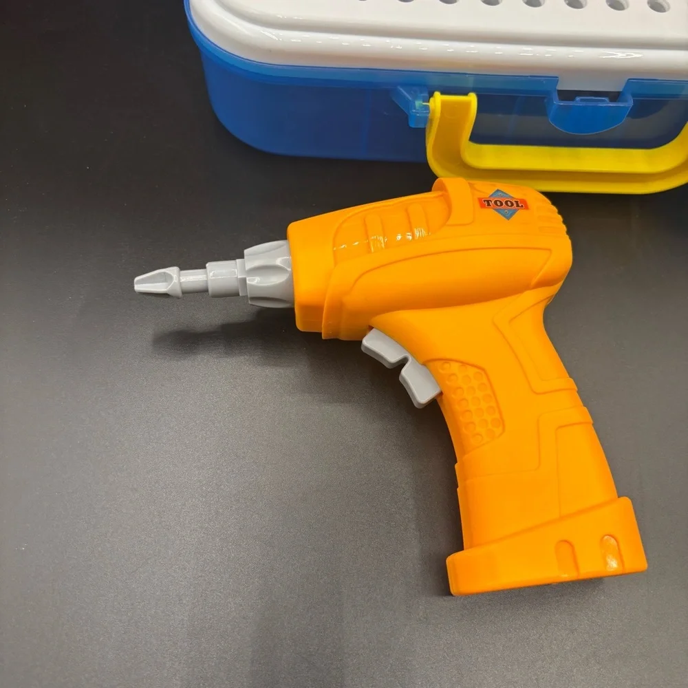 STEM Gear Platter Bus Tools Build Carrying Case Drill Screwdriver‎ Colorful